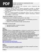 Pronomes 5 Ano Coesão Textual