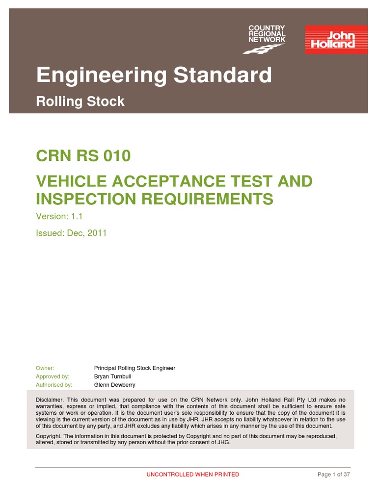 AAR Manual of Standards and Practices PDF Vehicles