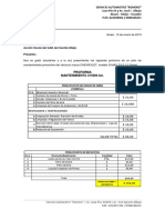 Proforma de Mantenimiento D-MAX