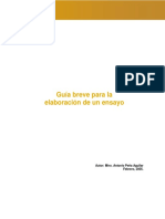 Peña Aguilar, Antonio - Guía breve para la elaboración de un ensayo