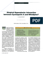 Gingival Hyperplasia: Interaction Between Cyclosporin A and Nifedipine?