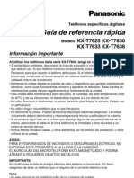 Telefono Recep Manual - kx-t7630