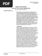 Patient Data Module Service Tool License Agreements: Sun Microsystems, Inc