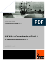 Kuka - Robotsensorinterface (Rsi) 2.1: Kuka Robot Group Kuka System Technology (KST)