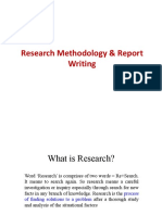 Research Methodology & Report Writing