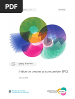 Índice de Precios al Consumidor - julio 2019