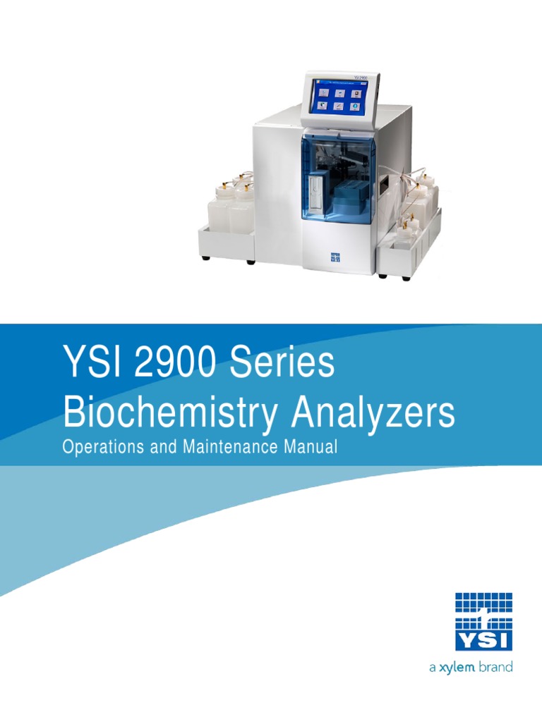 Ysi 2900 Series Manual Pdf Biosensor Glucose