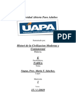 Tarea 4 de Civilizacion Moderna y Contepo