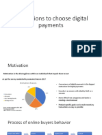 Motivations To Choose Digital Payments