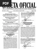 Gaceta Oficial 41689 Sumario