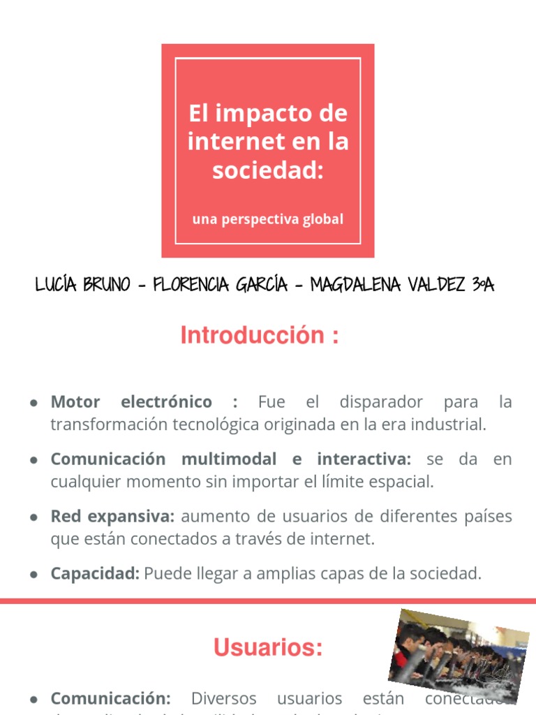 Impacto del Internet en la Sociedad | PDF | Sociedad | Internet