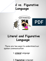 Literal Vs Figurative Language