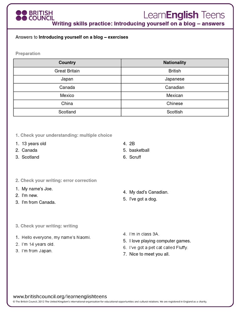 Blog Introduction Exercises PDF | PDF