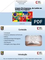 A Origem Da Língua Portuguesa, Do Latim Ao Galego-Português.1