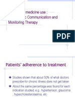Problem in Medicine Use: Therapeutic Communication and Monitoring Therapy