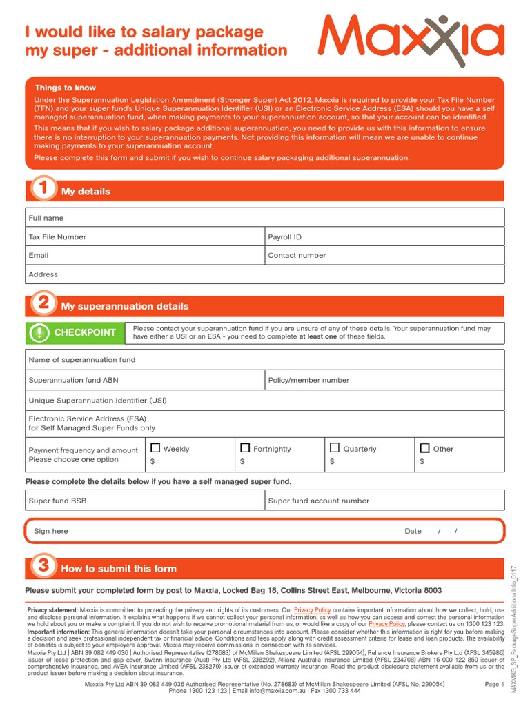 Kelly Services Salary Sacrificing Maxxia | PDF | Privacy | Insurance