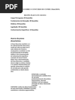 Questões Sobre o Concurso Do Conde