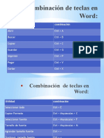 Combinación de teclas en Word # 2