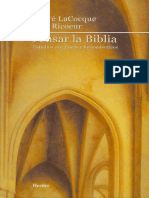 Paul Ricoeur Pensar La Biblia Digital Book PDF