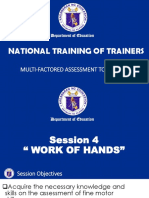 National Training of Trainers: Multi-Factored Assessment Tools (Mfat)