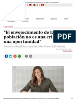 El Envejecimiento de La Población No Es Una Crisis, Sino Una Oportunidad