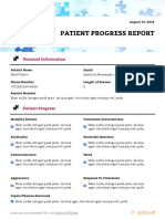 Patient Progress Report: Personal Information
