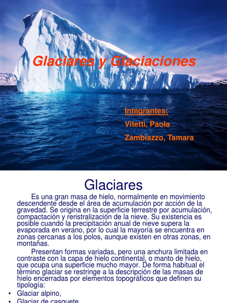 Trabajo Practico de Geormofologias Glaciares | PDF |