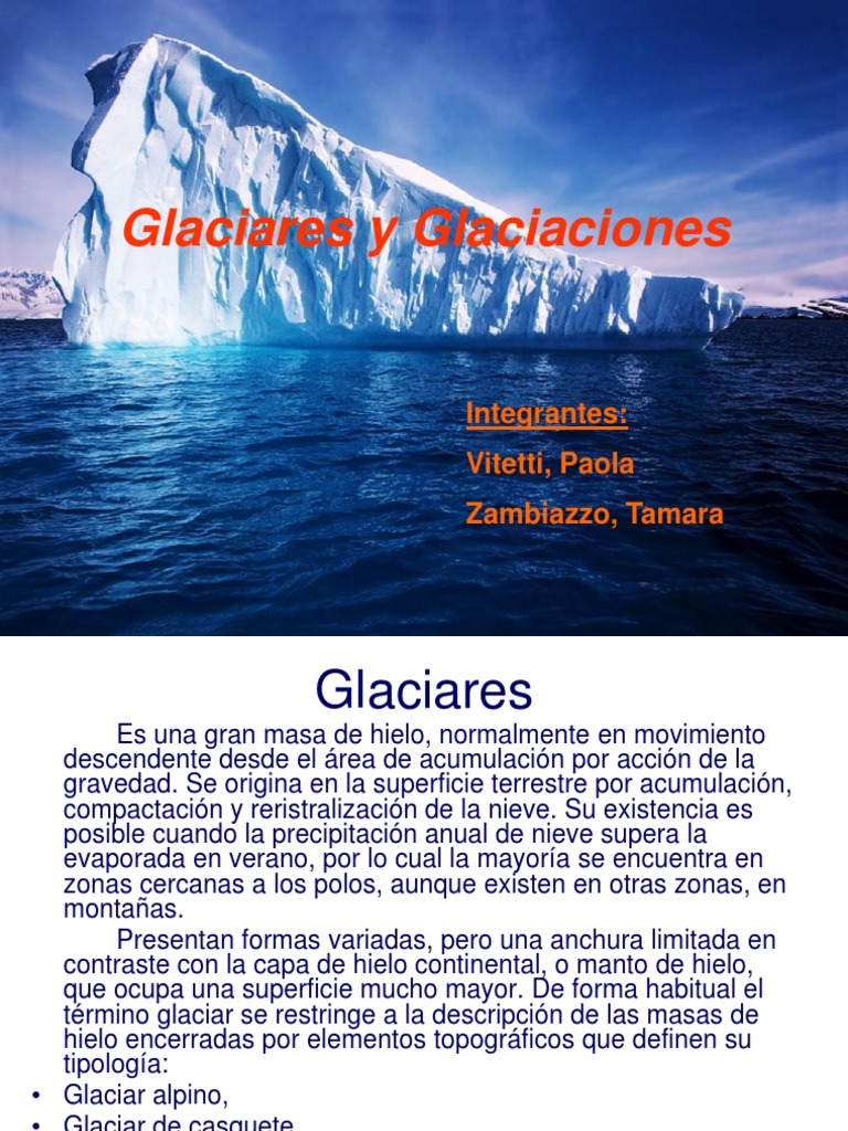 Trabajo de Glaciares | PDF | glaciar | Valle