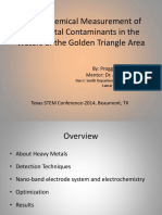 Electrochemical Measurement of Toxic Metal Contaminants in The Waters of The Golden Triangle Area