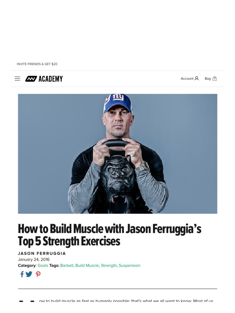 Jason Ferruggia's Top 5 Strength Exercises Onnit Academy PDF