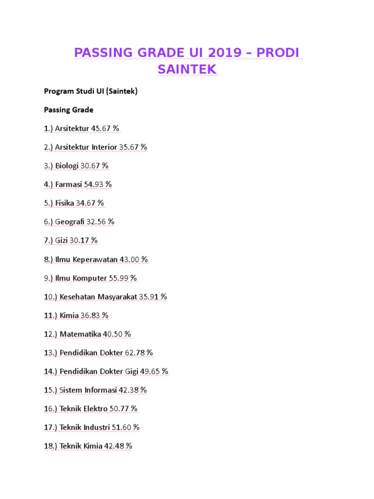 Passing Grade UI | PDF | Science & Mathematics