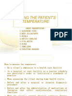 Taking The Patient'S Temperature