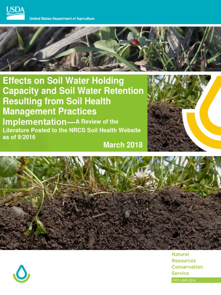 Soil Water Retention and Management Practices | PDF | Tillage | Crop ...