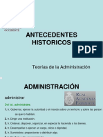 Antecedentes Historicos de La Administracion