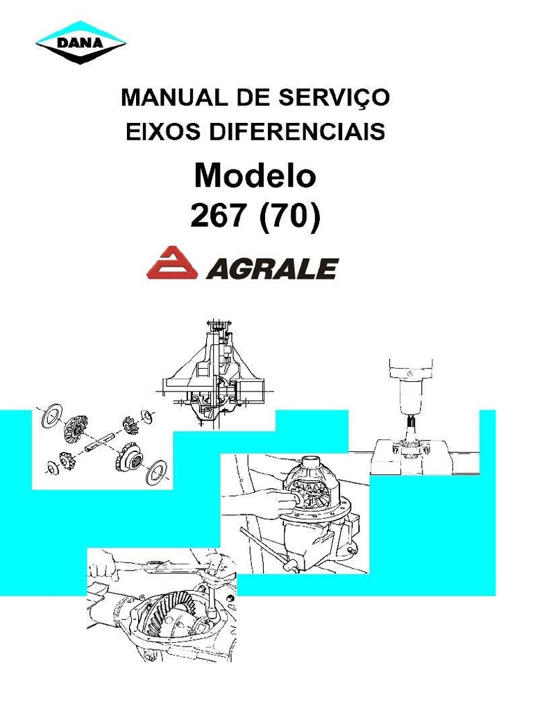 Manual Serviço Eixo DANA 70 Power Lok Óleo de Motor Parafuso