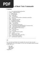 Basic Unix Command Summary