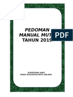 Pedoman Manual Mutu 2018