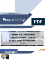 ITC 112 Computer Programming 1