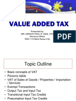 Vat Input and Output Tax