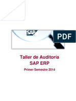 Taller de Auditoría Sap Erp: Primer Semestre 2014
