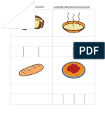 VOCABULARIO Comida PICTOGRAMAS PDF