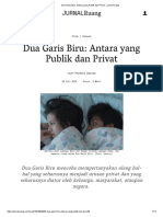 Dua Garis Biru - Antara Yang Publik Dan Privat - Jurnal Ruang