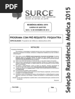 PSIQUIATRIA questões