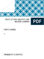 01 Basics of Data Analytics and Machine Learning