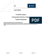 Generic Assessment Criteria v5