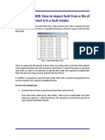 How To Import Fault From A File of Points and Convert in A Fault Model