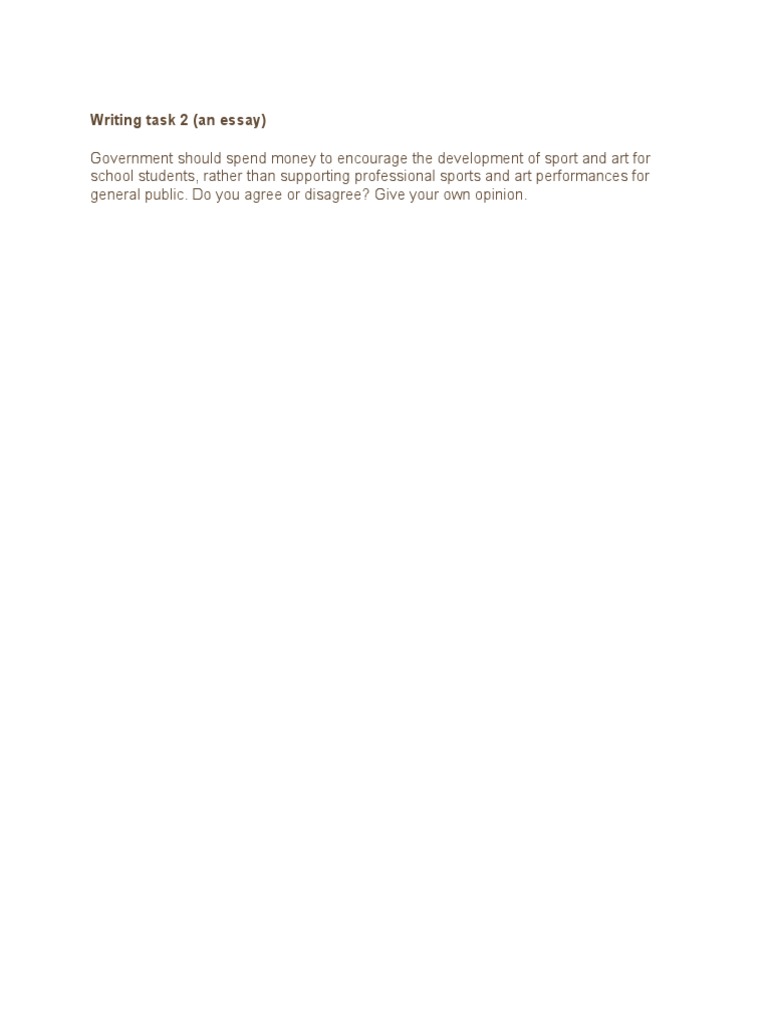 Writing Task 2 | PDF | Social Science | Art