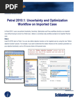 Uncertainty and Optimization Workflow On Imported Case