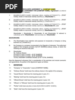 Shareholders Agreement