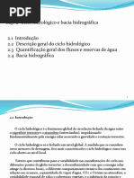 Cap. 2 Ciclo Hidrológico e Bacia Hidrográfica